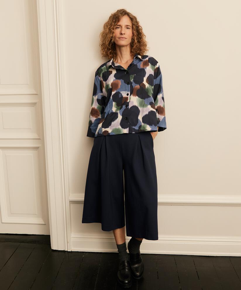 Ibilisan Shirt, Navy Blazer