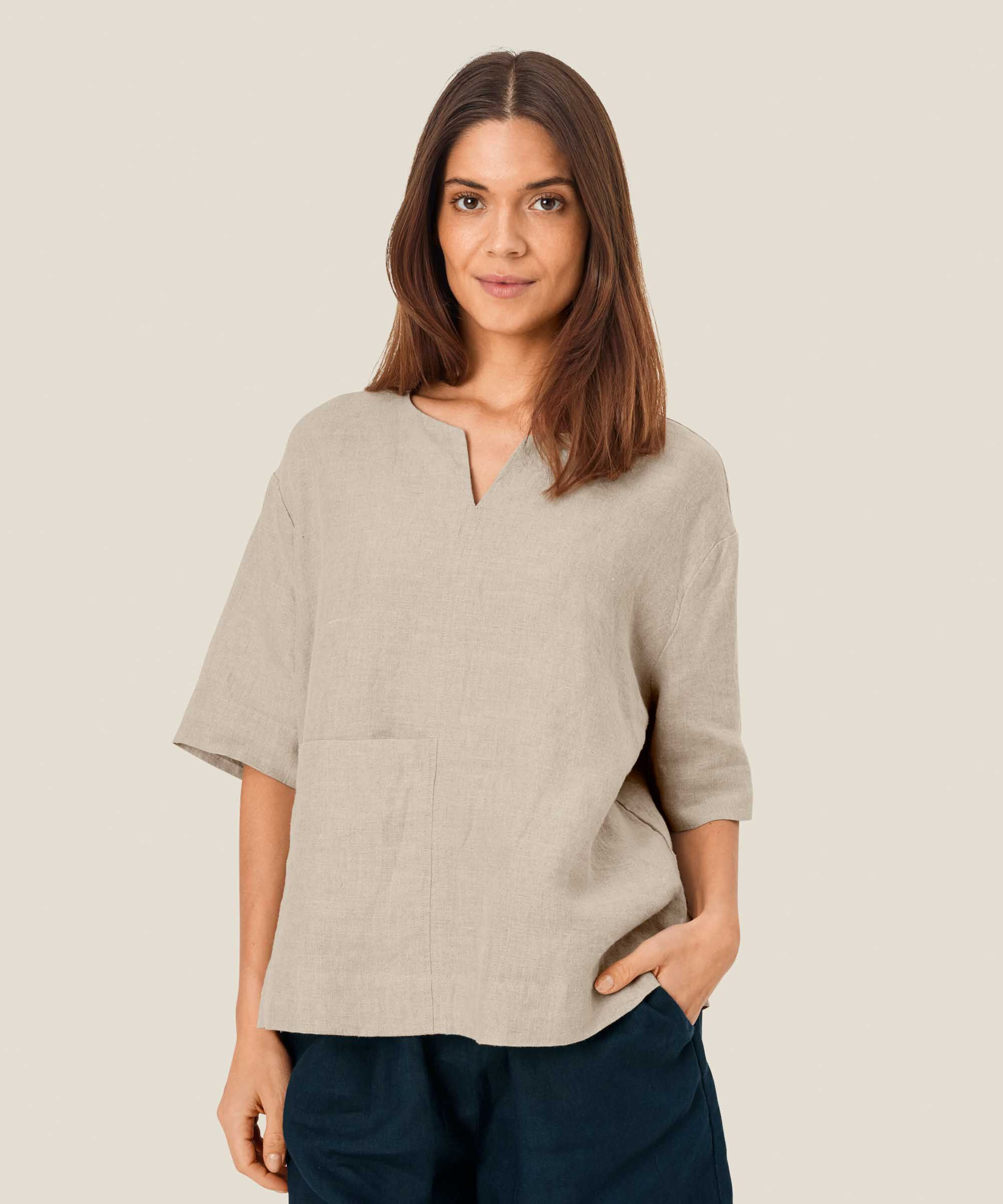 Dolorea Blouse, Natural