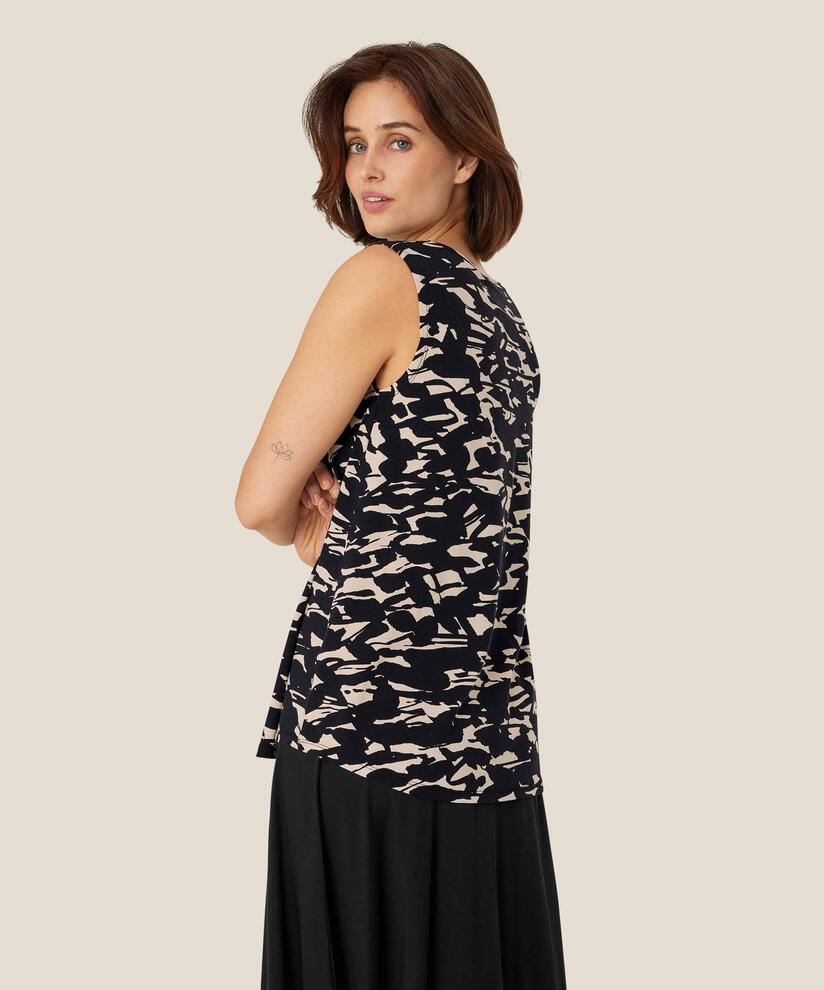 Elisa JERSEY Top, Black
