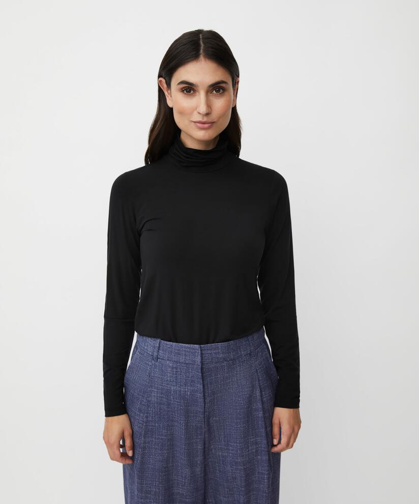 Brooklyn JERSEY Top, Black