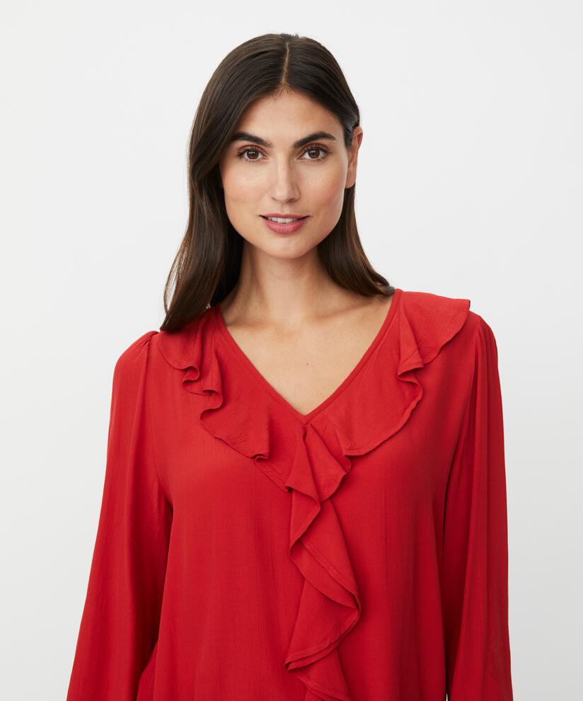 Beauna Blouse, Scarlet Sage