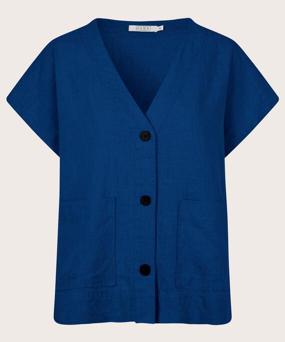 Idoro Shirt, Navy Peony