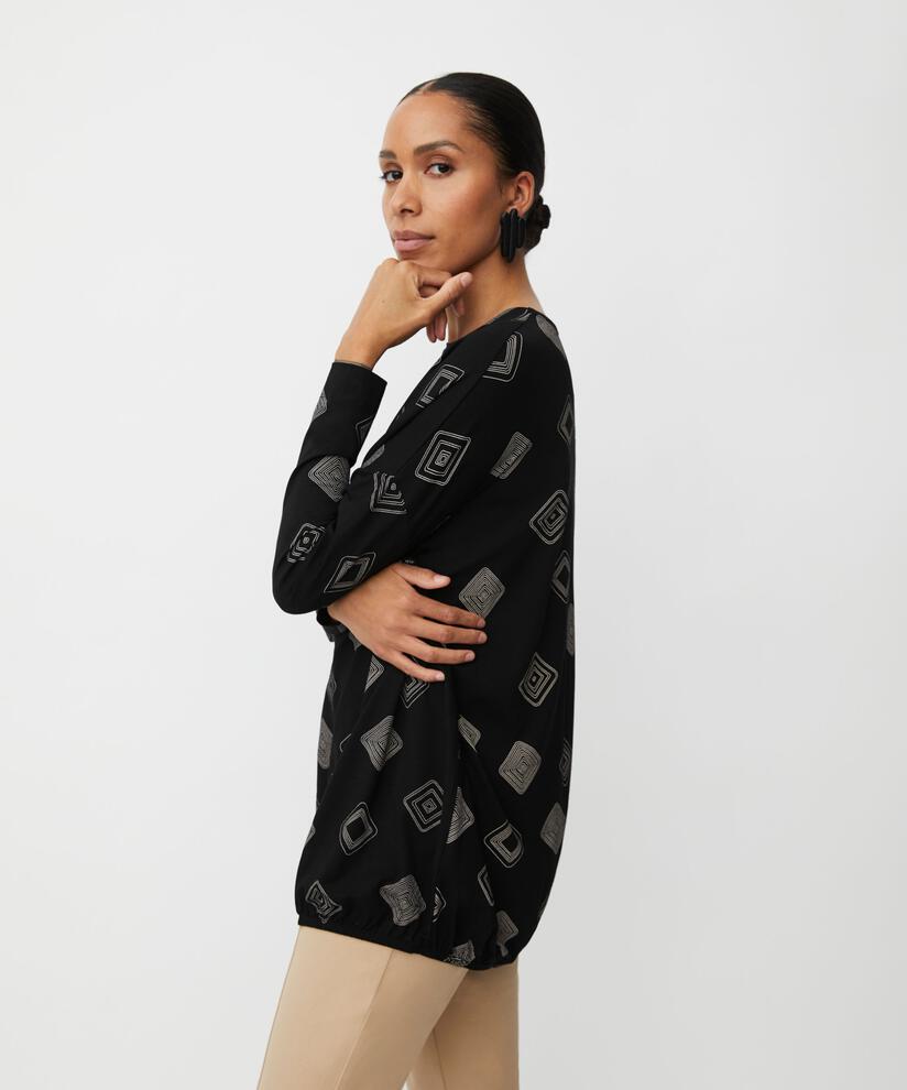 Baggy JERSEY Top, Black