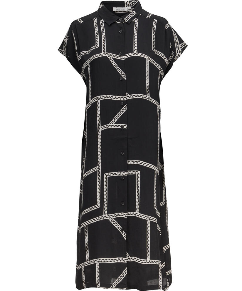 NELLA SHIRT DRESS, Black