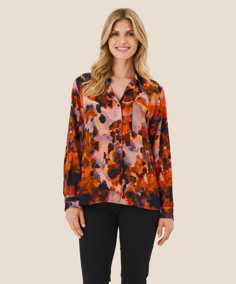 Isela Shirt, Spicy Orange