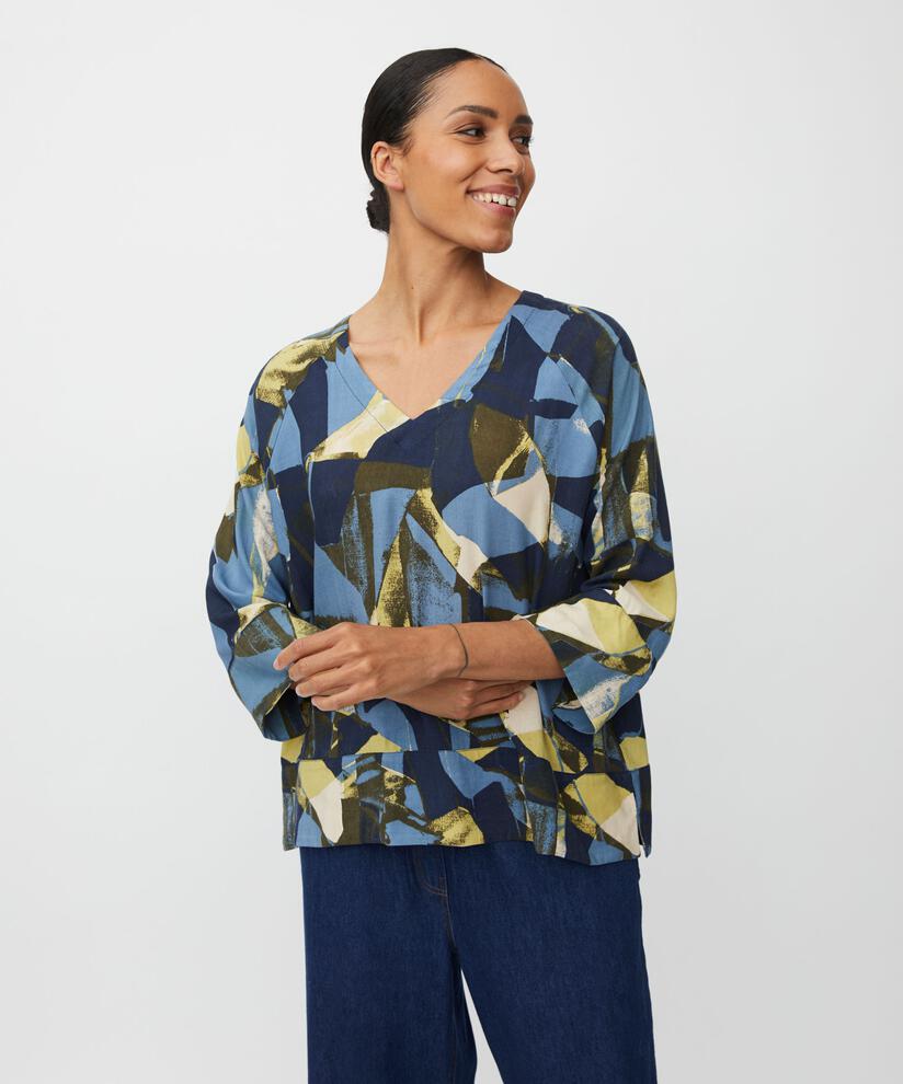 Benika Blouse, Proven Blue