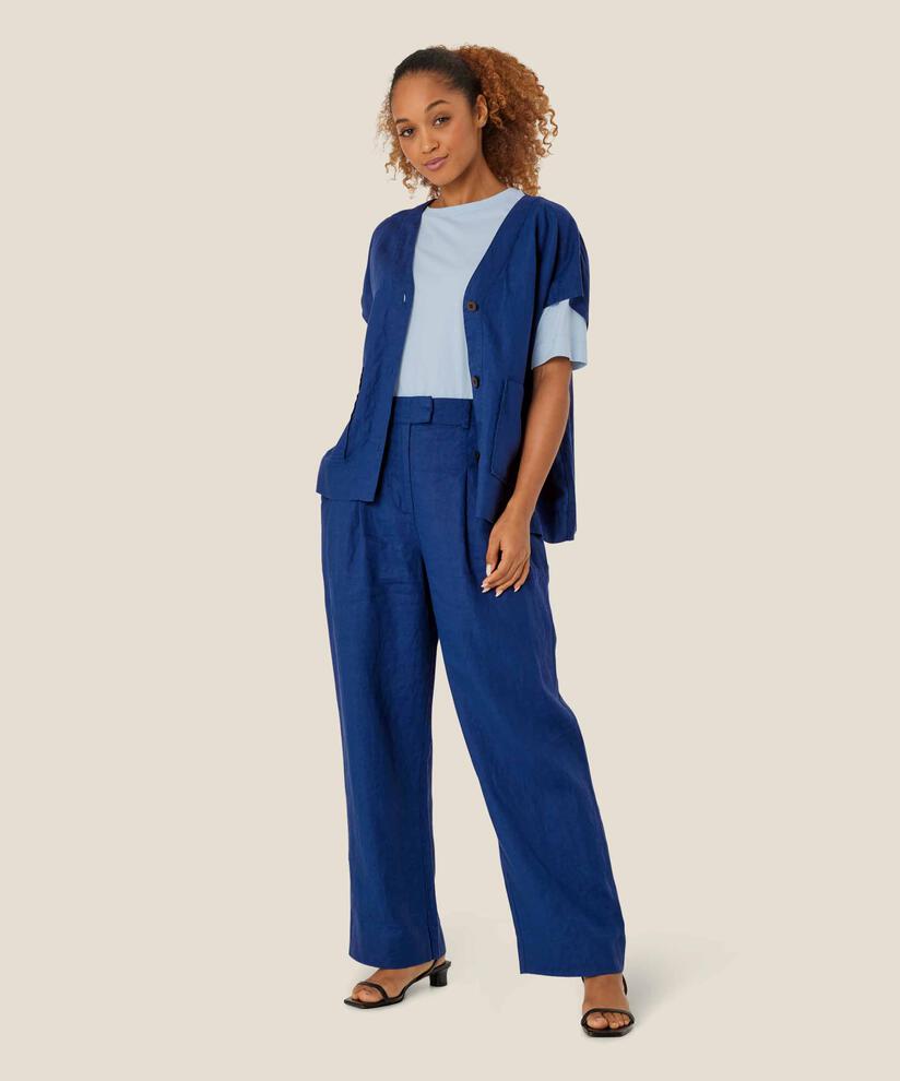 Idoro Shirt, Navy Peony