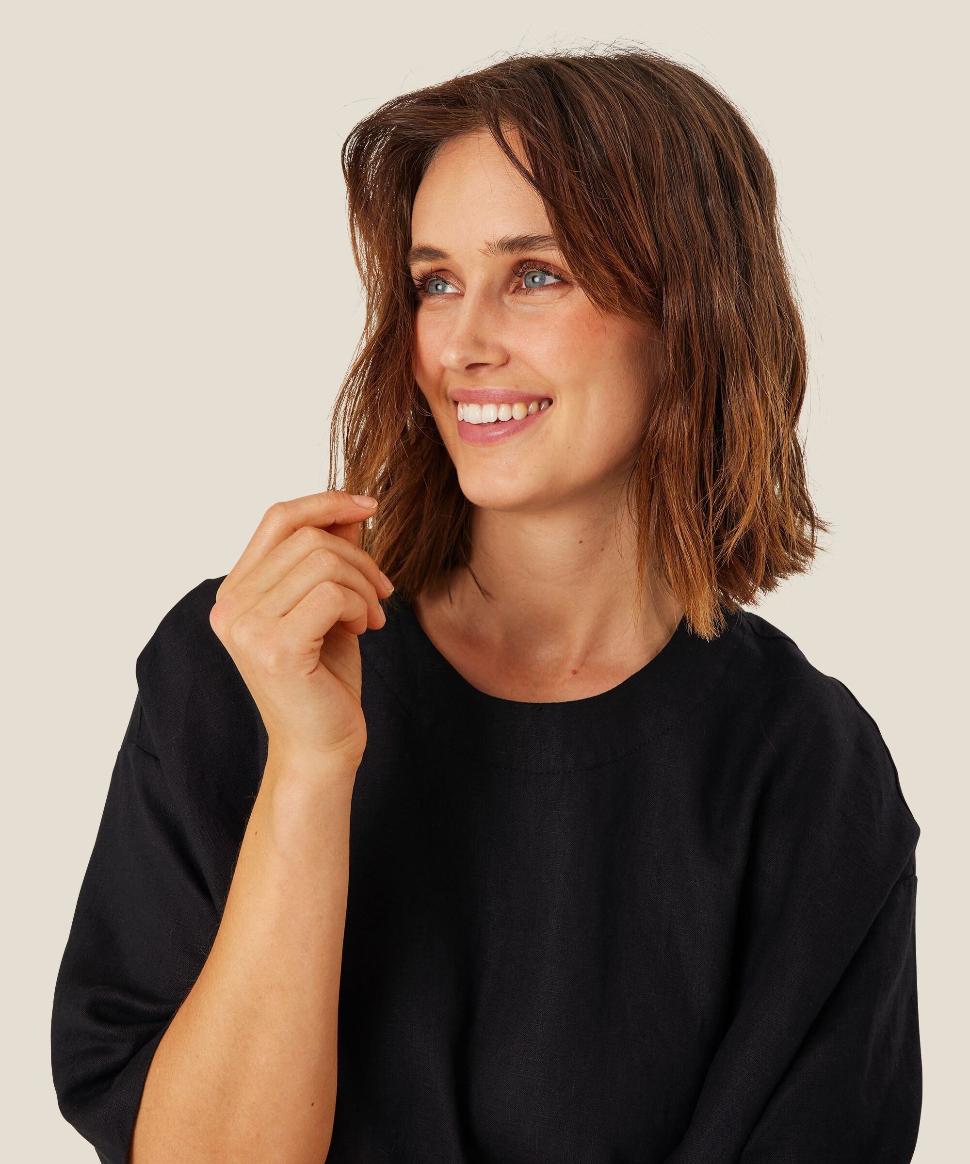 Degana Blouse, Black