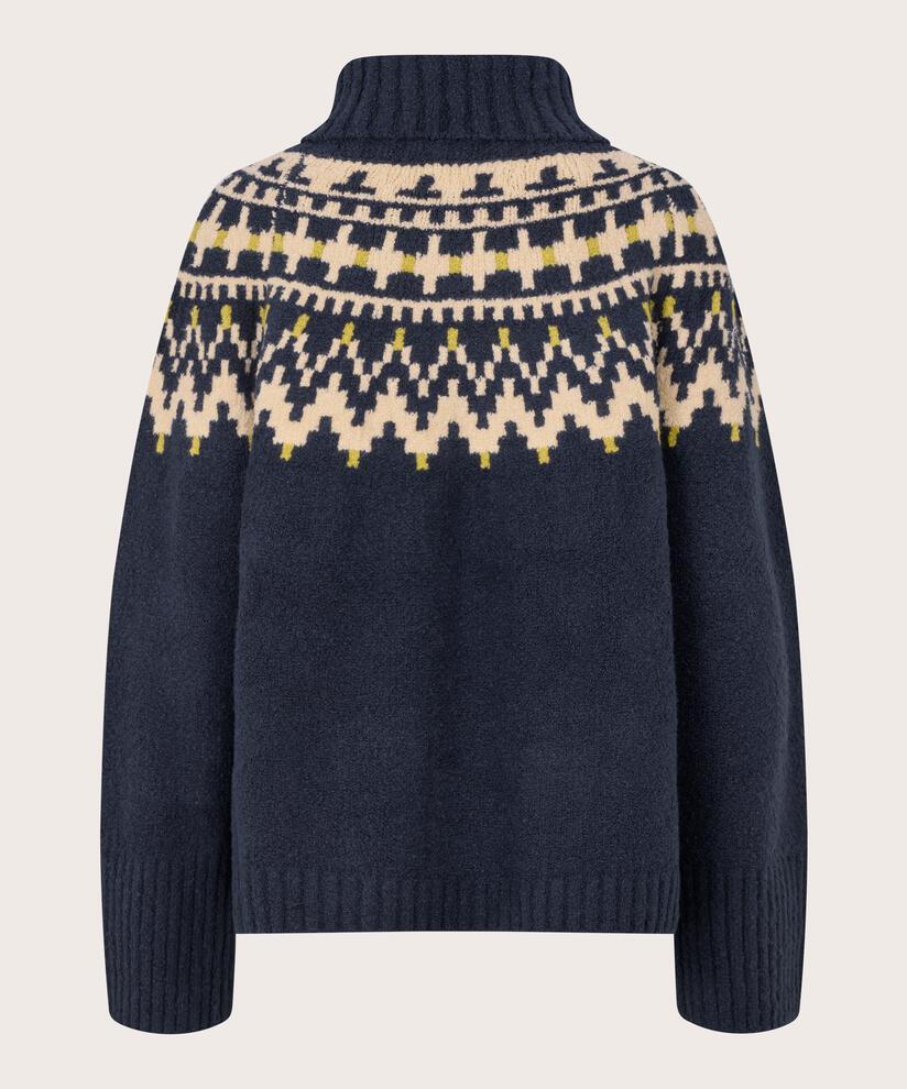 Fatima Pullover, Navy Blazer