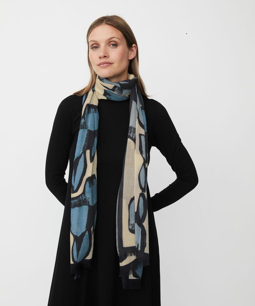 Arlonne Wool Scarf, Proven Blue