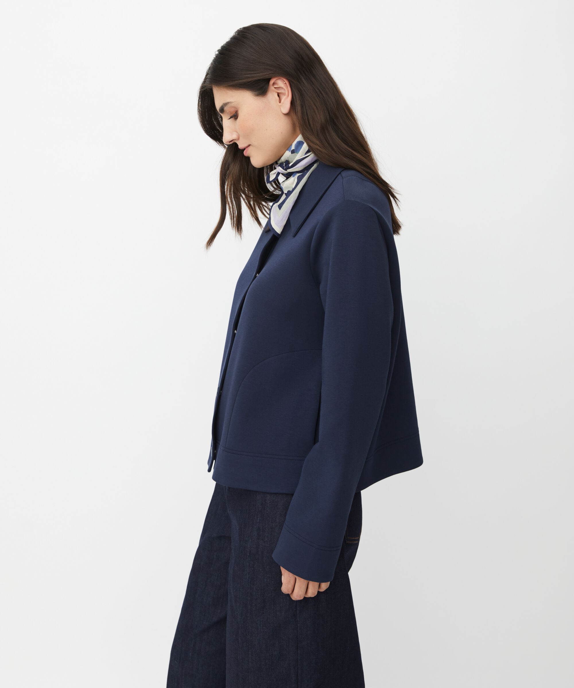 Justino JERSEY Jacket, Navy Blazer