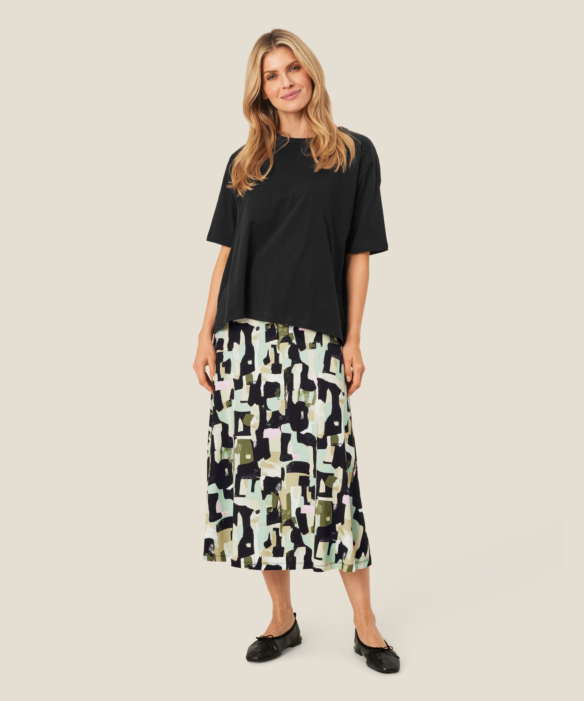 Sabrina JERSEY Skirt, Frosty Green