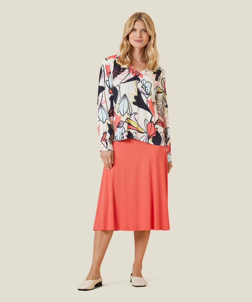 DOLORITA BLOUSE, Spiced Coral
