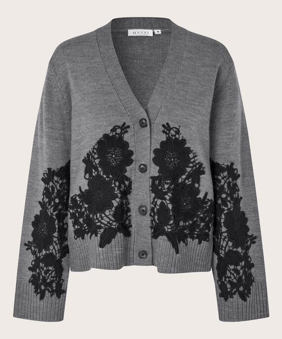 Leviane Cardigan, M. Grey mel.