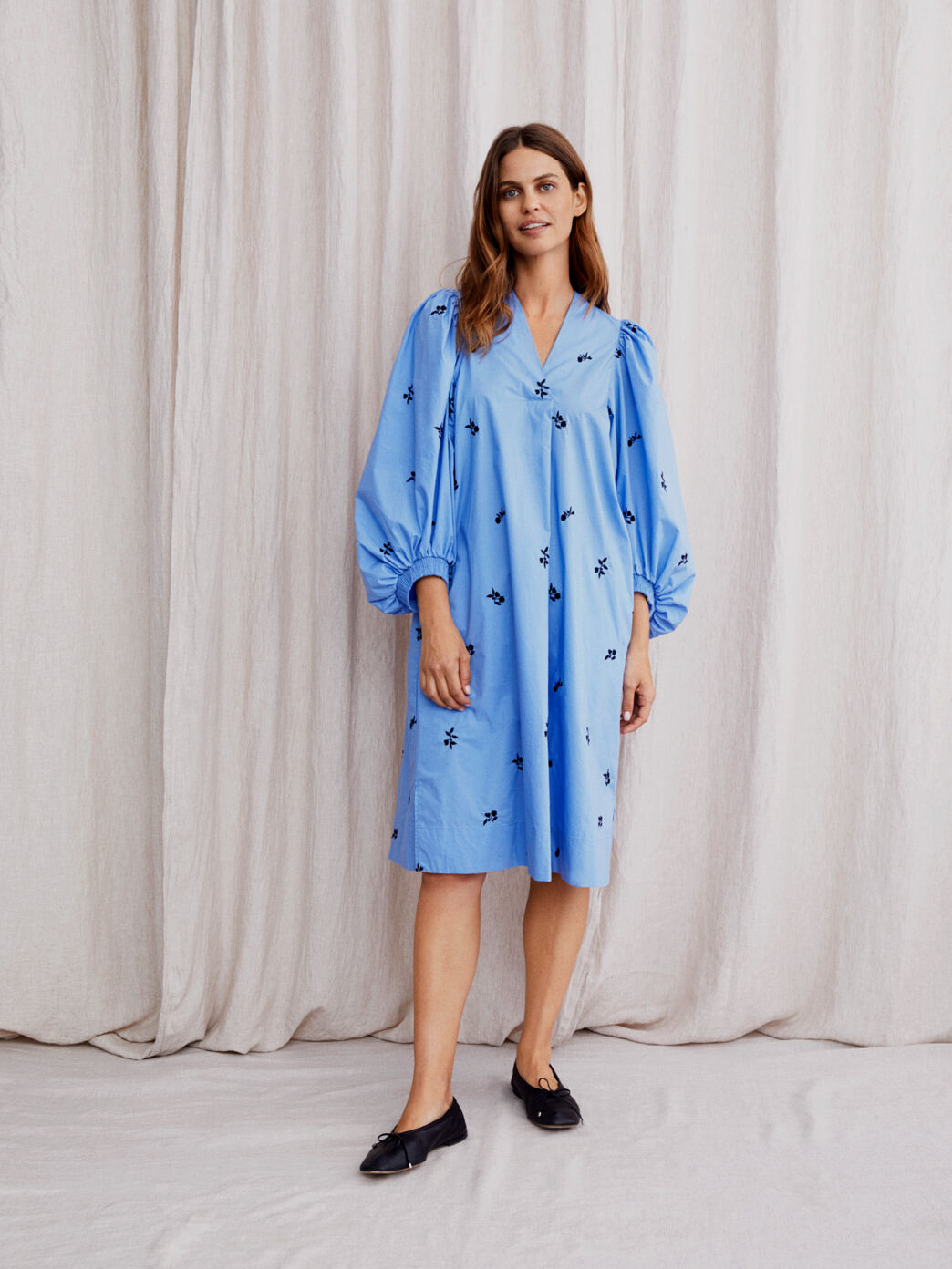 Nalo DRESS, Blue Bonnet