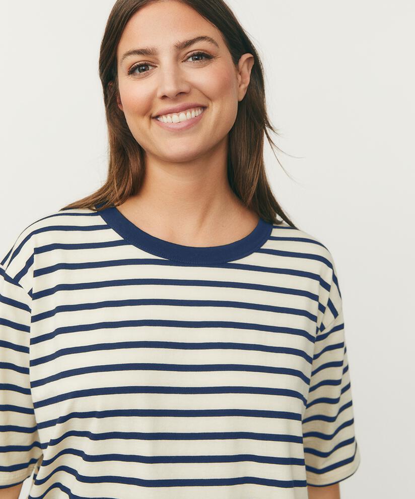 Doreann Jersey Top, Navy Blazer
