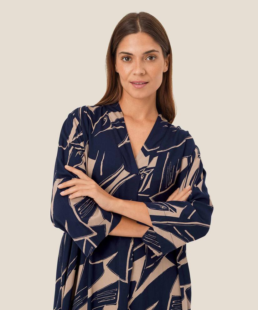 Nasiso Dress, Navy Blazer