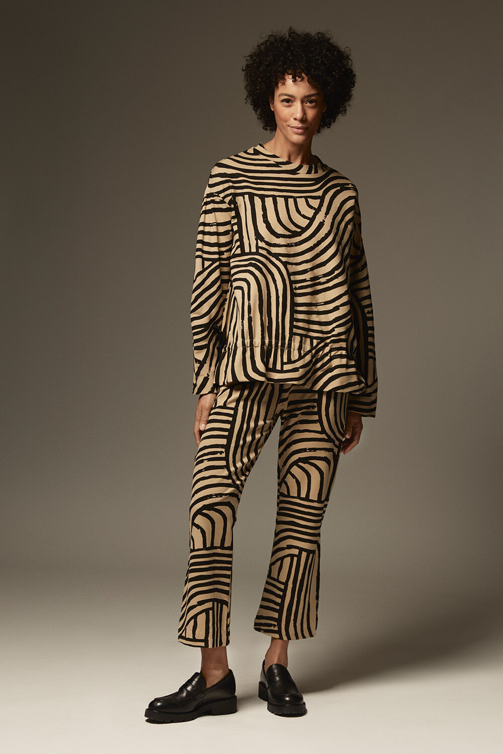 Bidia JERSEY Top - Travertine, Pabala JERSEY Trousers - Travertine