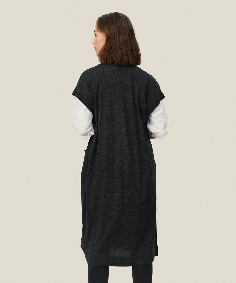 LEE CARDIGAN, D. Grey mel.