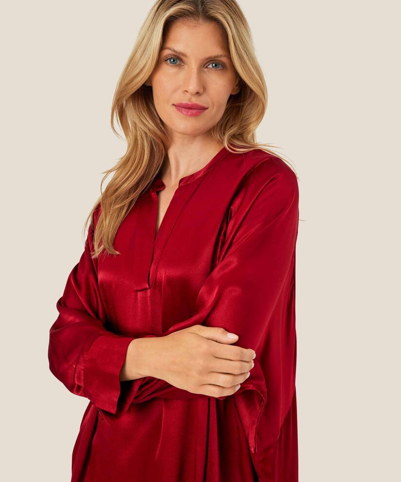 Gabira Tunic, Red Dahlia