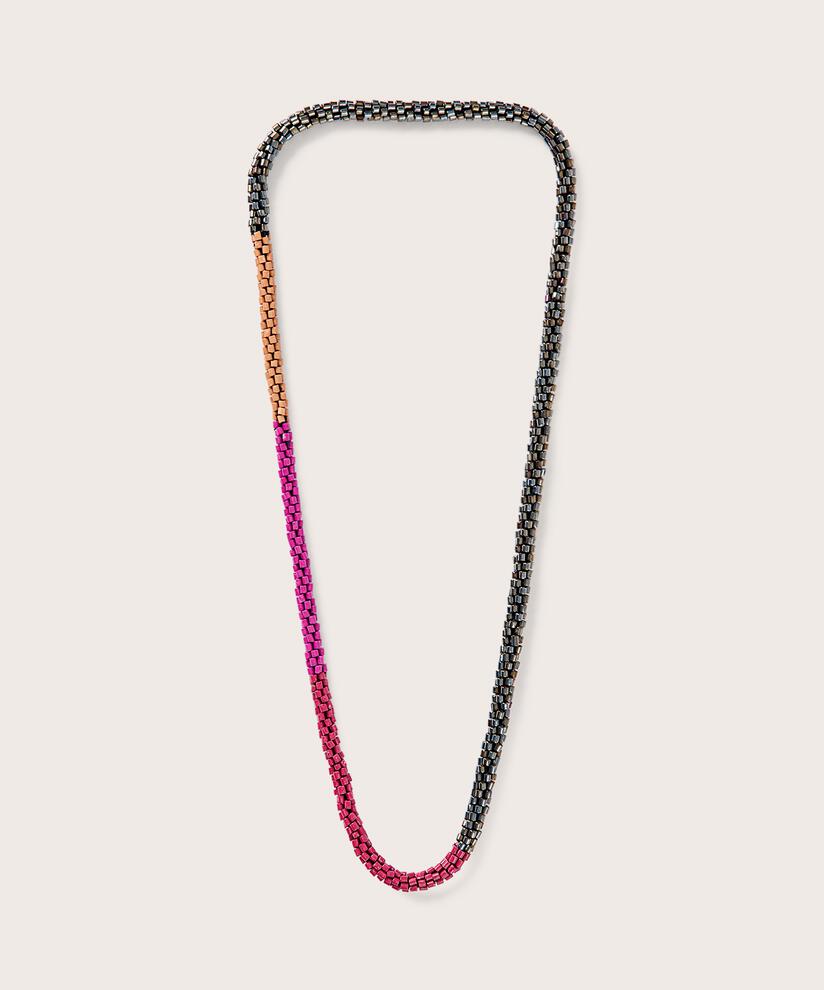 Robyan Necklace, Fuchsia Red