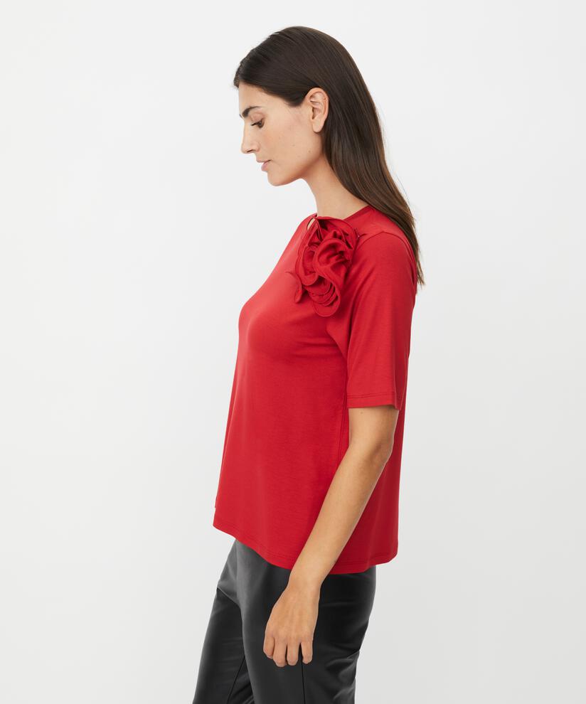 Davienne JERSEY Top, Scarlet Sage