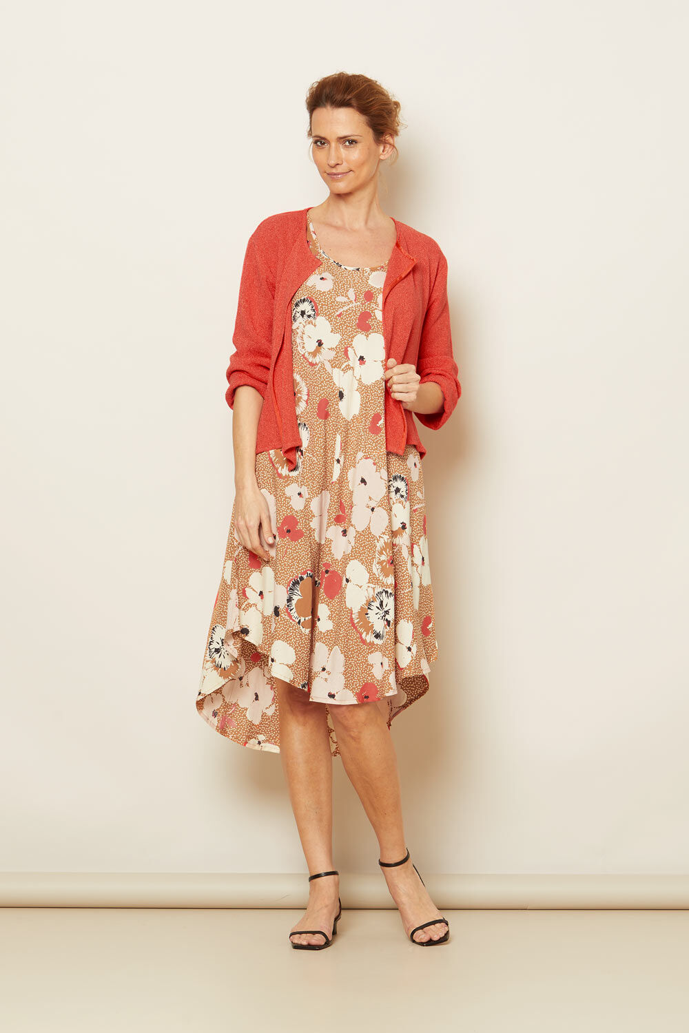 OCULLA DRESS, Chipmunk