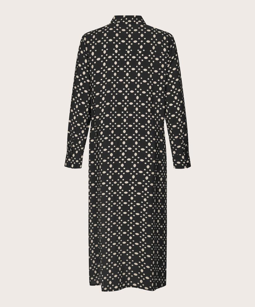 Novany Shirt Dress, Black
